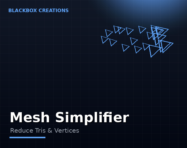 Mesh Simplifier reducing polygon count on a Unity model while preserving its shape